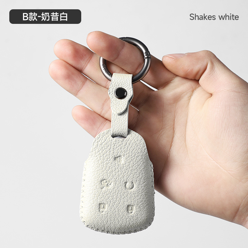 B타입 - 가죽버클 [밀크셰이크 화이트]