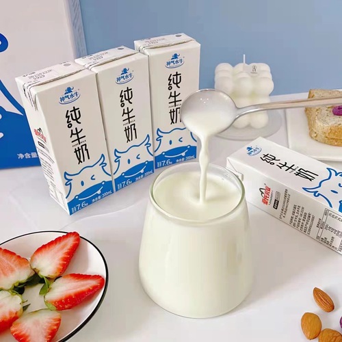 Huangshi Dairy Industry Angel Water Milk 200g*10 Boxes*2 Cartons Milk for Children and Pregnant Women Nutritional Breakfast Milk Can Be Shipped