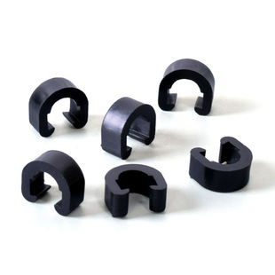 Bicycle plastic C- shaped buckle carbon fiber front fork U-shaped over-the-wire buckle mountain frame transmission tube brake oil pipe buckle