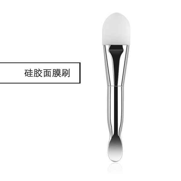 Medium silver silicone brush