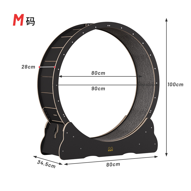 Gato caminadora rodillo fitness ejercicio madera maciza multicapa gran juguete gato escalada rack fresco gato caminando máquina multicolor