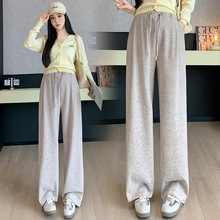 孕妇裤春秋款宽松型休闲日常秋季运动长裤简约直筒孕妇阔腿裤女秋