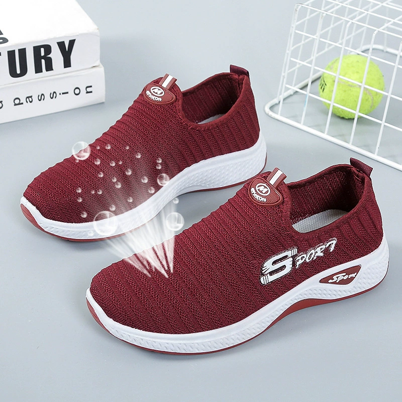 Осенняя Новая женская обувь, повседневная модная универсальная спортивная дышащая обувь Old Beijing на плоской подошве, удобная обувь без шнуровки