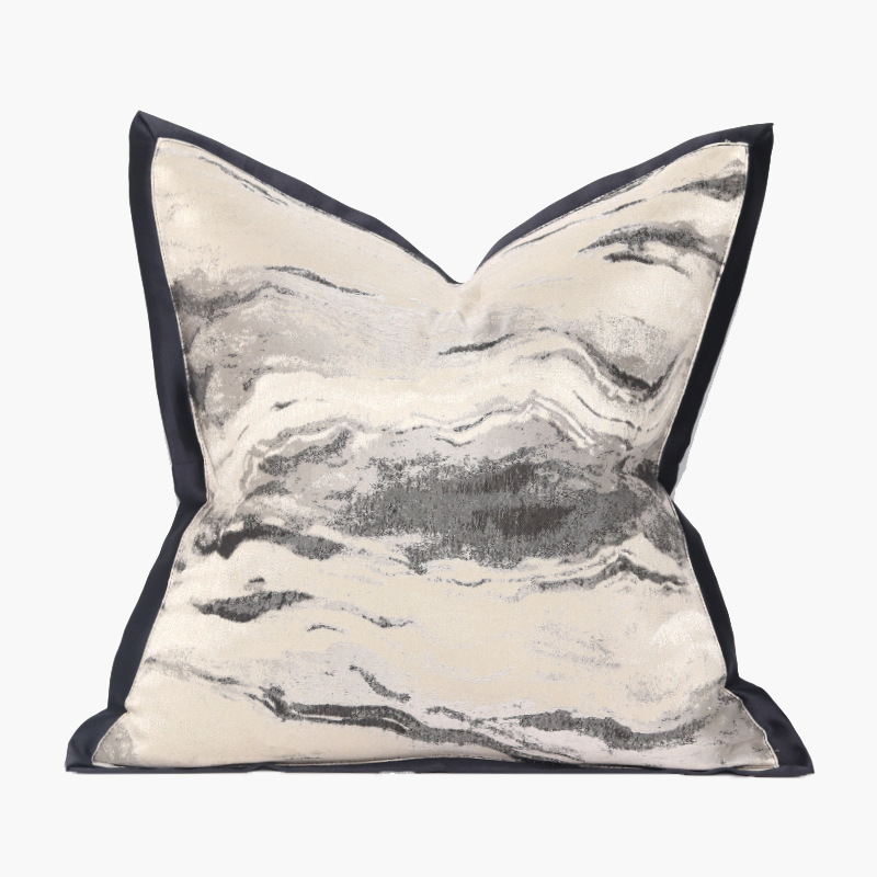 Modern Light Luxury New Chinese Style Sofa Pillow Cushion Cover Model Room Soft Pillow Backrest Amazon Cross-border Hot Sale