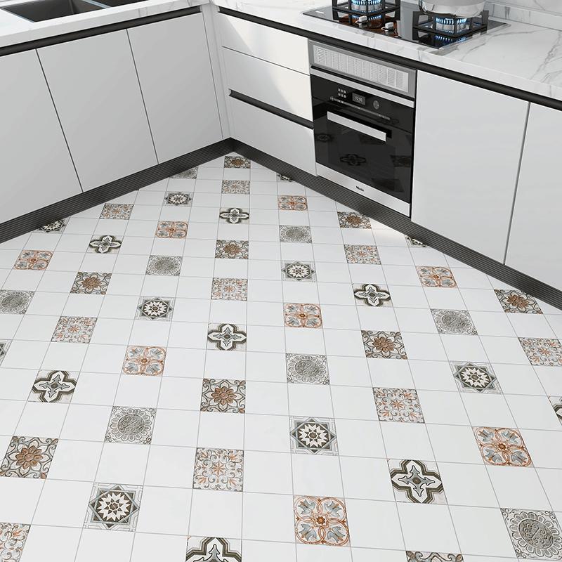 Pegatinas autoadhesivas para suelos de baño, azulejos de inodoro, pegatinas para suelos de cocina, engrosadas, venta al por mayor de fábrica. image 24