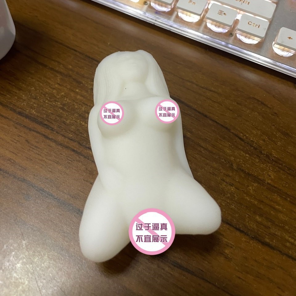 Jiuai Male Masturbation Device TPE Manual Non-Inflatable Half-Body Airplane Cup — detail image 3