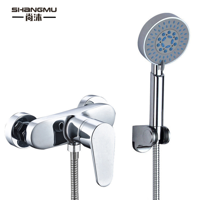 Full copper main body bathtub shower faucet hotel engineering quality simple shower shower bath set