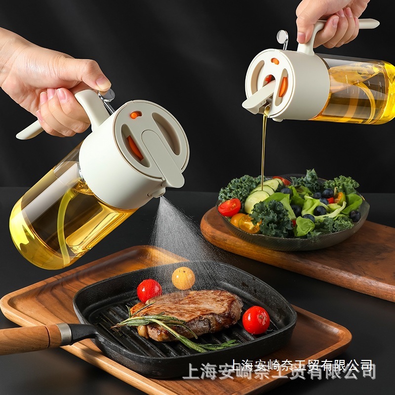 第三世代逆噴油ポット、二重機能自動開閉式キッチンオイルポット、大容量オイルボトル、漏れ防止、油霧化なし|undefined