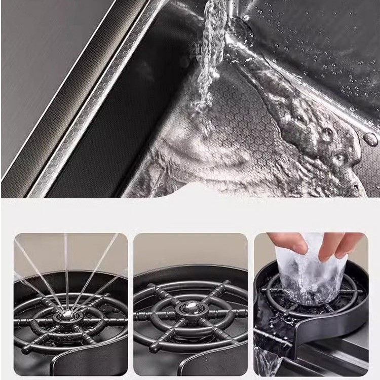 Fregadero Engrosado Panal para Cocina Acero Inoxidable 304 Monocubeta
