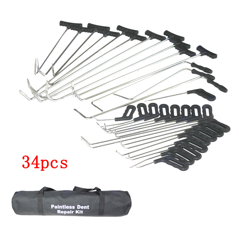 汽车凹陷修复工具夹层维修钩子冰雹坑凹坑整平撬棍顶杆杠杆免钣金