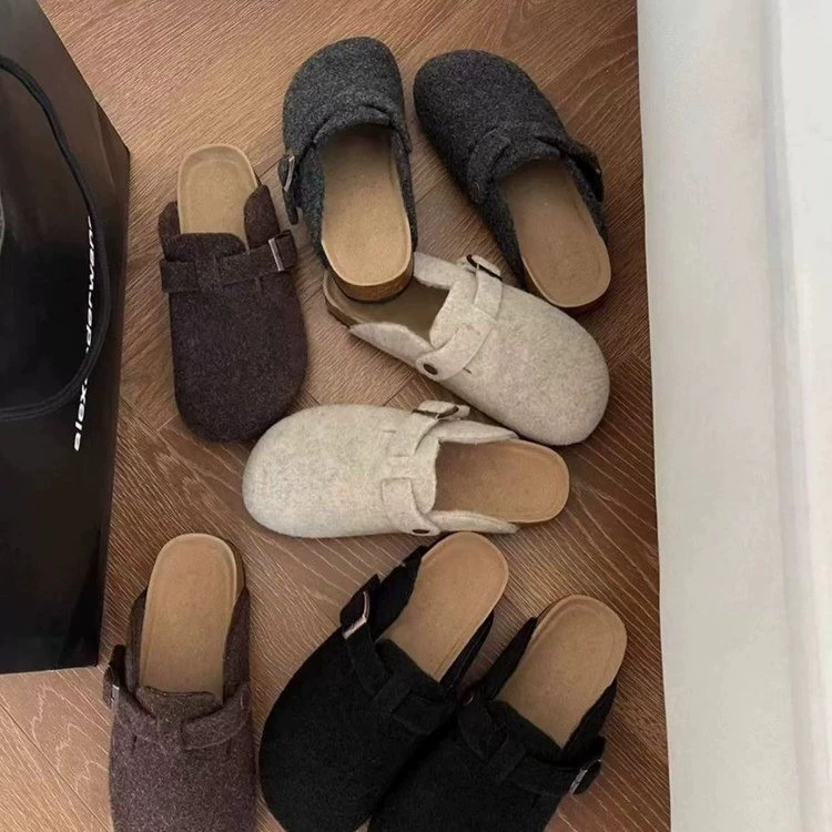 Лентяям носить 2024 осень новые плоские Birkenstock сапоги для женщин