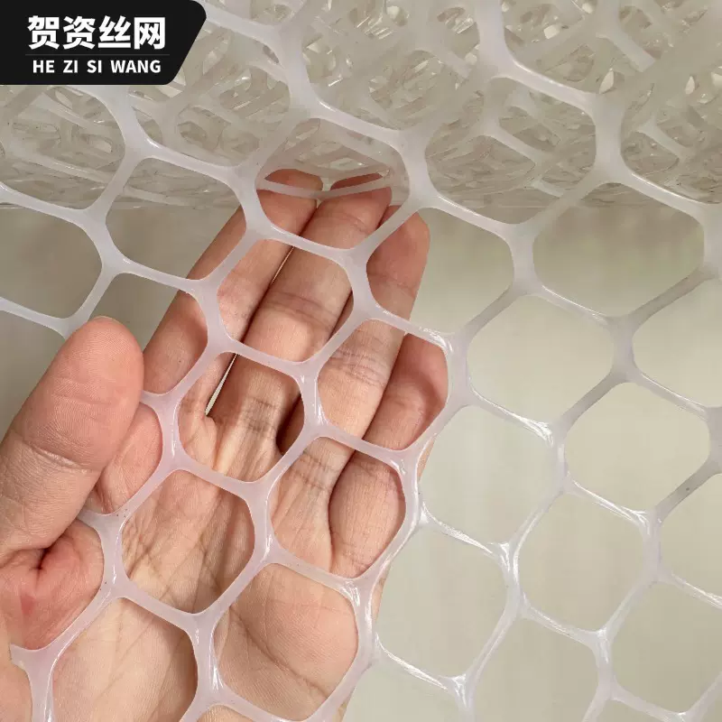 白色塑料网拦鸡网养鸡养鸭养殖垫脚胶网窗台阳台塑料网格防护围网