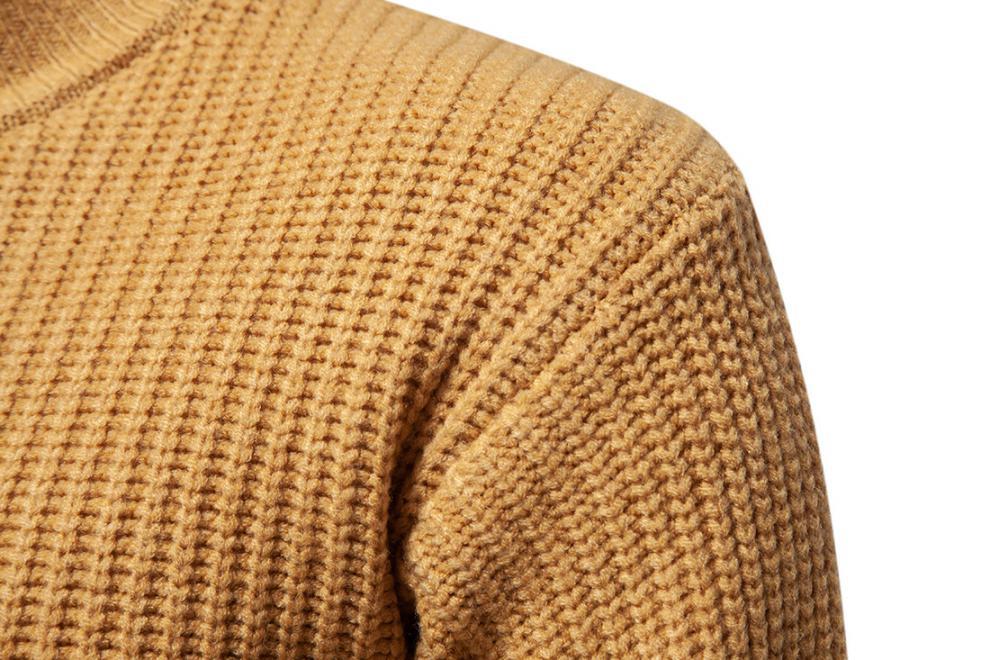 Pull tricoté pour hommes, pull à la mode et chaud, pull slim, pull de base, nouvelle collection automne et hiver_voghion.com