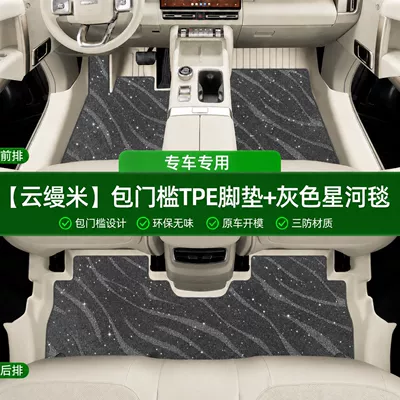 Modelə uyğun ayaqaltı – Tpe Floor Mats - yunmanmi-single-layer-tpe-foot-mat-gray-galaxy-blanket-threshold-included