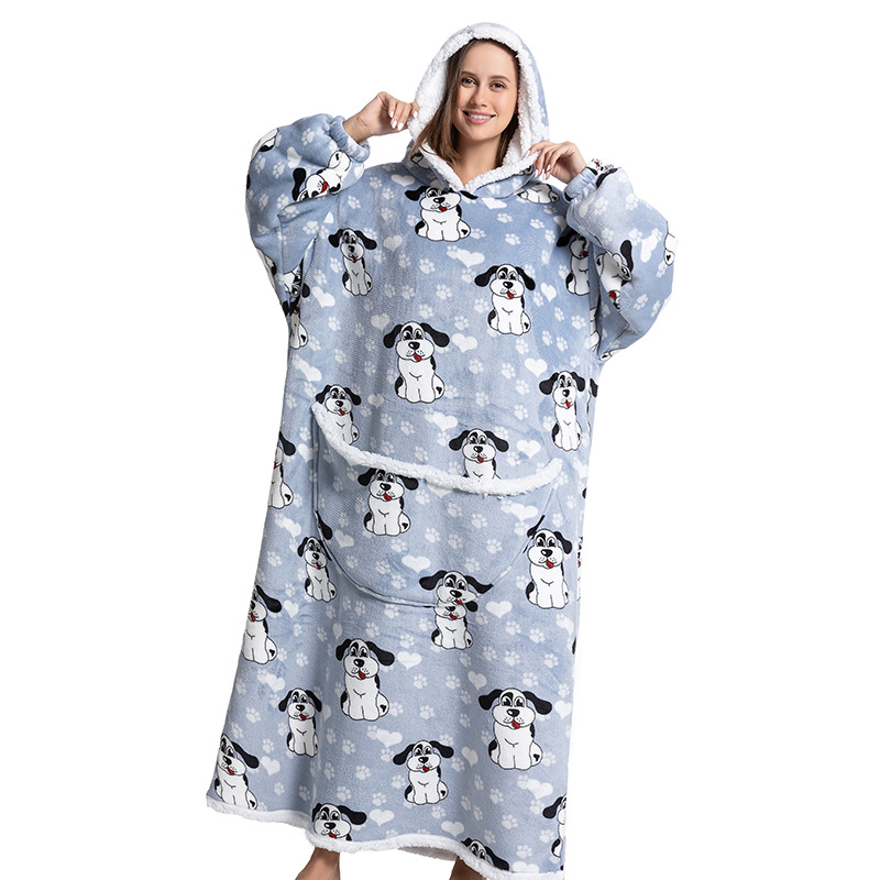 Animal Round Neck Velvet Polyester Breathable Pajamas display picture 10