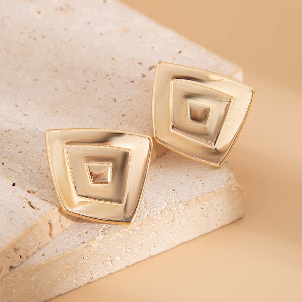 12g Weight Steel needle Ear Needle Material Drop Earrings, Ear Studs Classification 1 Pair Quantity Party, Street Occasion Alloy Material Geometric Pattern Women's Gender Polished Finish Plating Design Exaggerated, Punk Style 1 Pair Exaggerated Punk Geometric Plating Alloy Drop Earrings Ear Studs 59