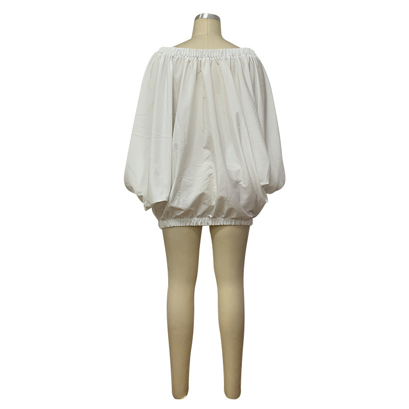 Summer New Women's Plus Size Batwing Sleeve Dress European American Style D1351_ecoleips.com