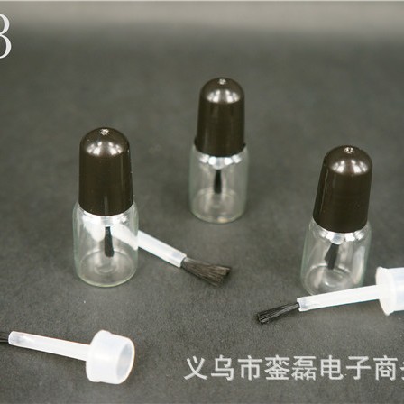 ◤厂家直销◢ 3ml 圆刷分装指甲油美甲油腮红补漆玻璃瓶包邮香水