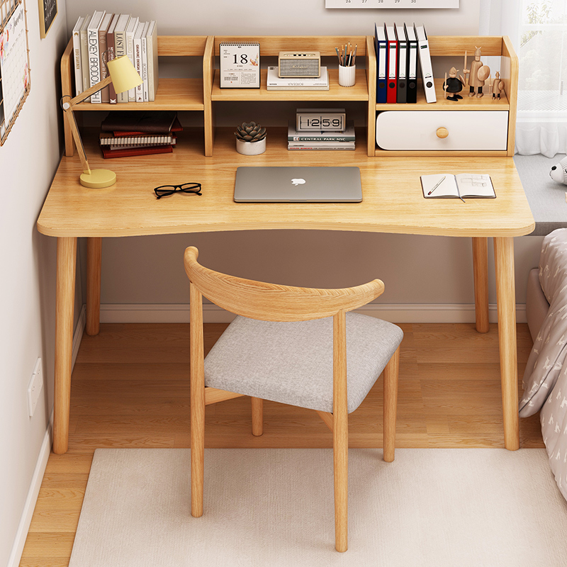 Desk and Bookshelf Integrated Table, Student Home Study Table, Girls' Bedroom Computer Desk, Simple Office Desk for Rental Housing Desk and Bookshelf Integrated Table, Student Home Study Table, Girls' Bedroom Computer Desk, Simple Office Desk for Rental Housing