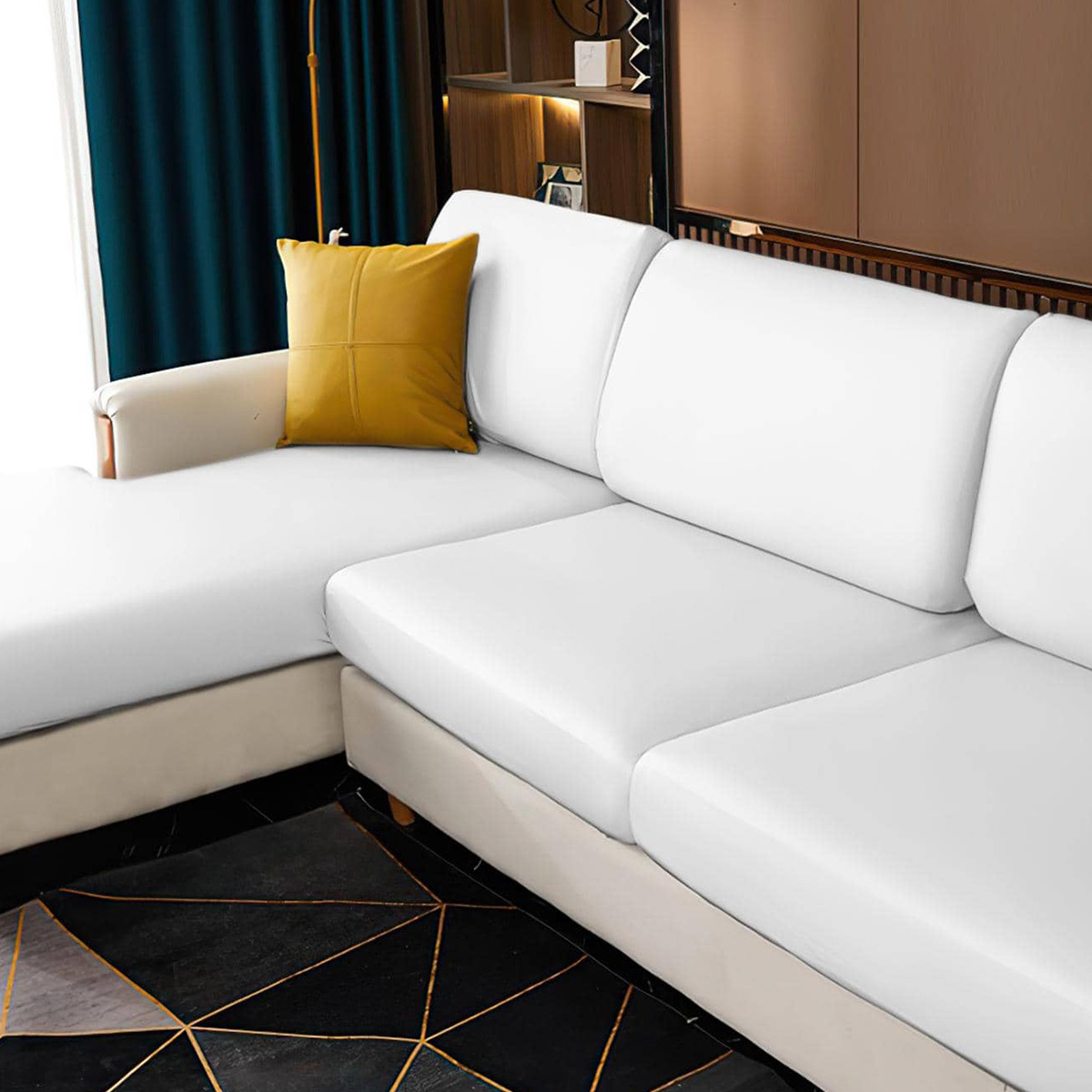 Funda de cojín de sofá impermeable de PU de cuero elástico transfronterizo de Amazon Funda de sofá universal con todo incluido Funda de sofá en stock