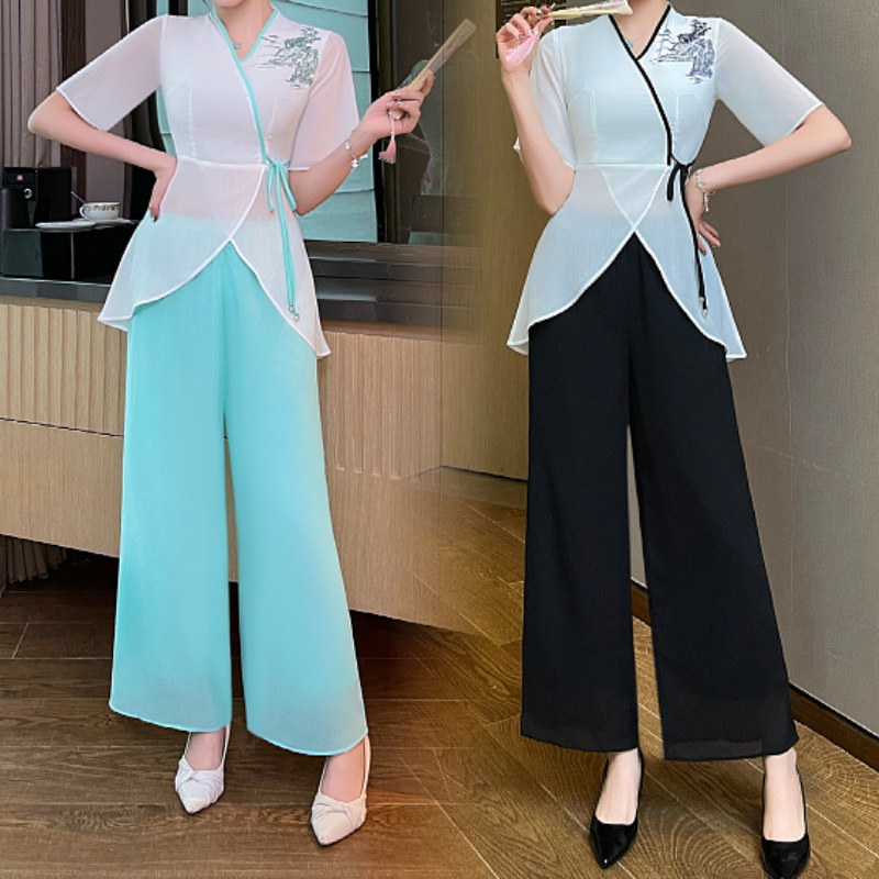 1375 Beauty Salon Work Clothes for Women, Summer Beautician, Health Center, Foot Bath and Foot Massage Technician Suit, High-End and Elegant