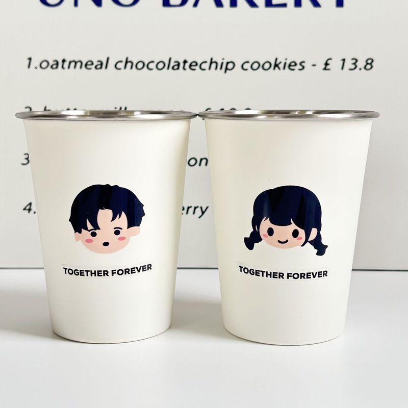 厚みのある落下防止ステンレス鋼のカップル歯ブラシカップ、シンプルな学生マウスウォッシュカップ、クリエイティブウォッシュカップ、寮ビールカップ|undefined
