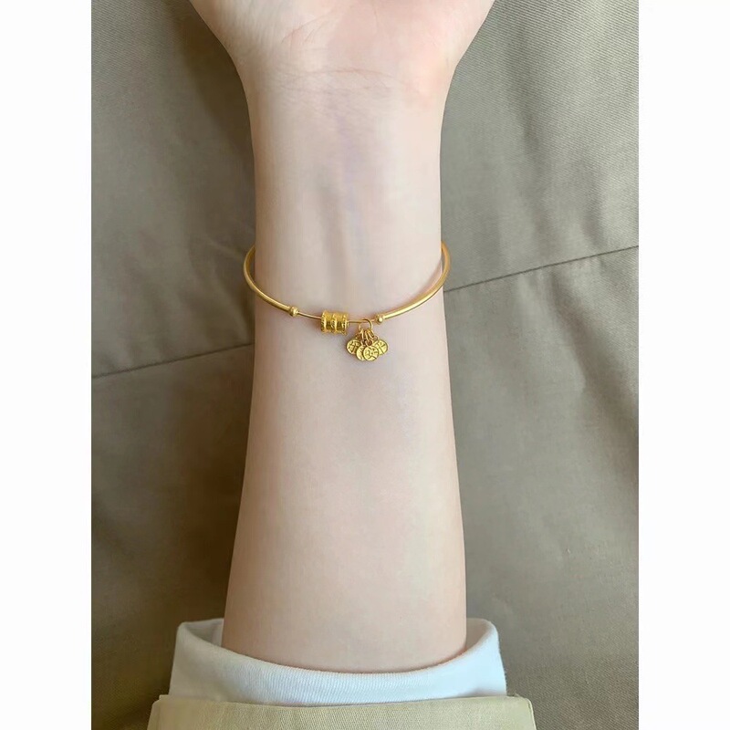 Little Red Book recommend new Chinese style safe and happy bracelet female small waist ancient style fine bracelet bracelet gift for girlfriend Little Red Book recommend new Chinese style safe and happy bracelet female small waist ancient style fine bracelet bracelet gift for girlfriend
