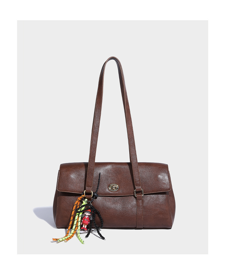 Grote capaciteit enkele schouder oksel met high-end gevoel, kralenhanger voor woon-werkverkeer, modieuze en veelzijdige handheld_voghion.com