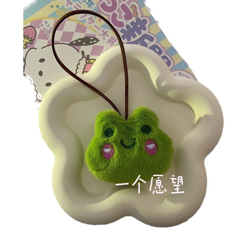 新款皮包卡通挂件青蛙可爱毛绒包包情侣钥匙扣儿童礼物精致|undefined
