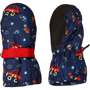 B 43308 Cartoon Print Kids Ski Gloves ��ͯ��ѩ���� �羳���l