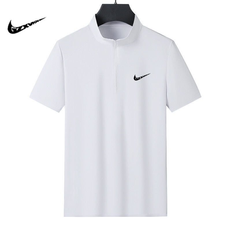 2026 New Thin Breathable Polo Shirt for Men, Casual Loose Quick-Dry T-Shirt, Men's Ice Silk Sports Stretch Short Sleeve
