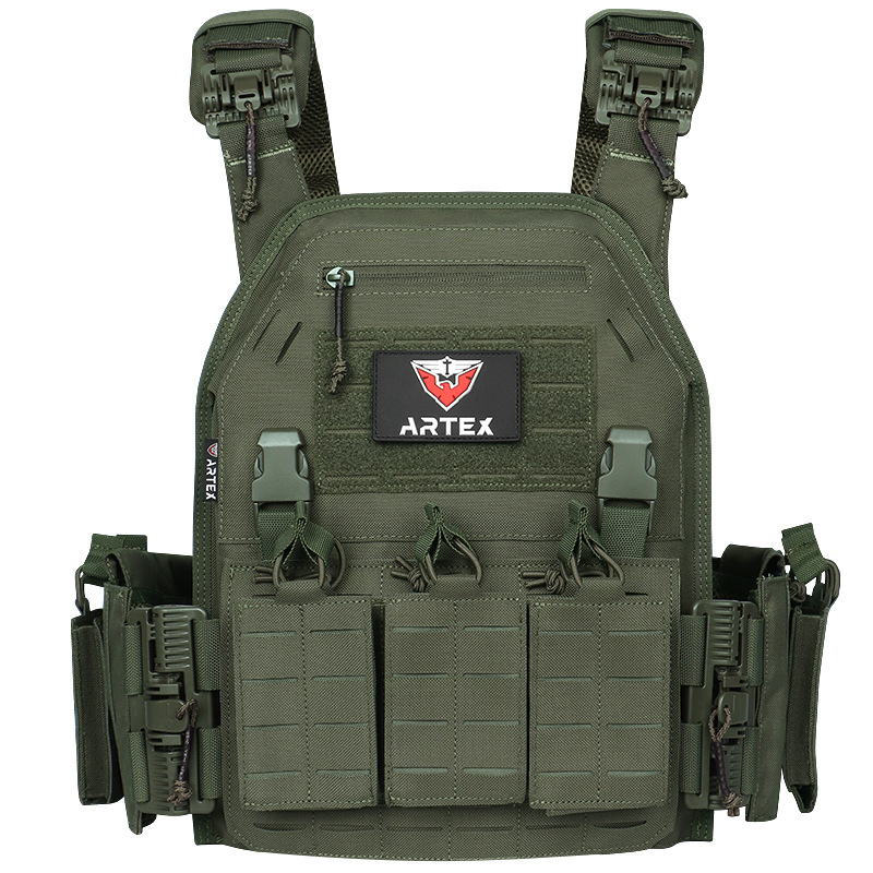 Chaleco táctico transfronterizo de liberación rápida, modelo transpirable, práctico uniforme de entrenamiento militar MOLLE, uniforme de rendimiento práctico CS