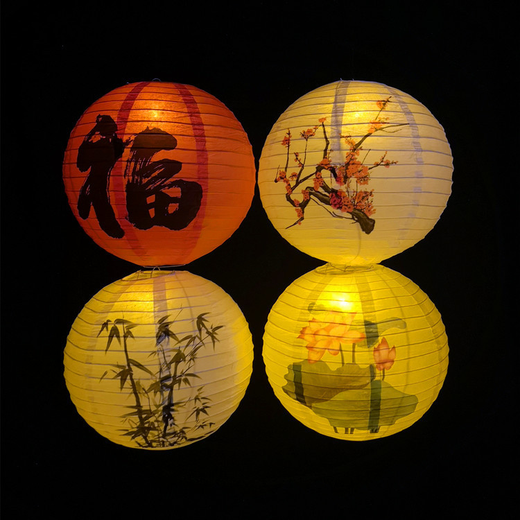 Dragon Boat Festival Hanging Paper Lantern Chinese Style Dance Decoration Chinese Style Antique Hanfu Photo Portable Antique Chandelier Cover