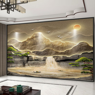 ✅ Wallpaper Customized 3D Stereo Relief Atmospheric Landscape Tv Background Wall Wallpaper Living Room Wall Covering Decorative Wall Covering