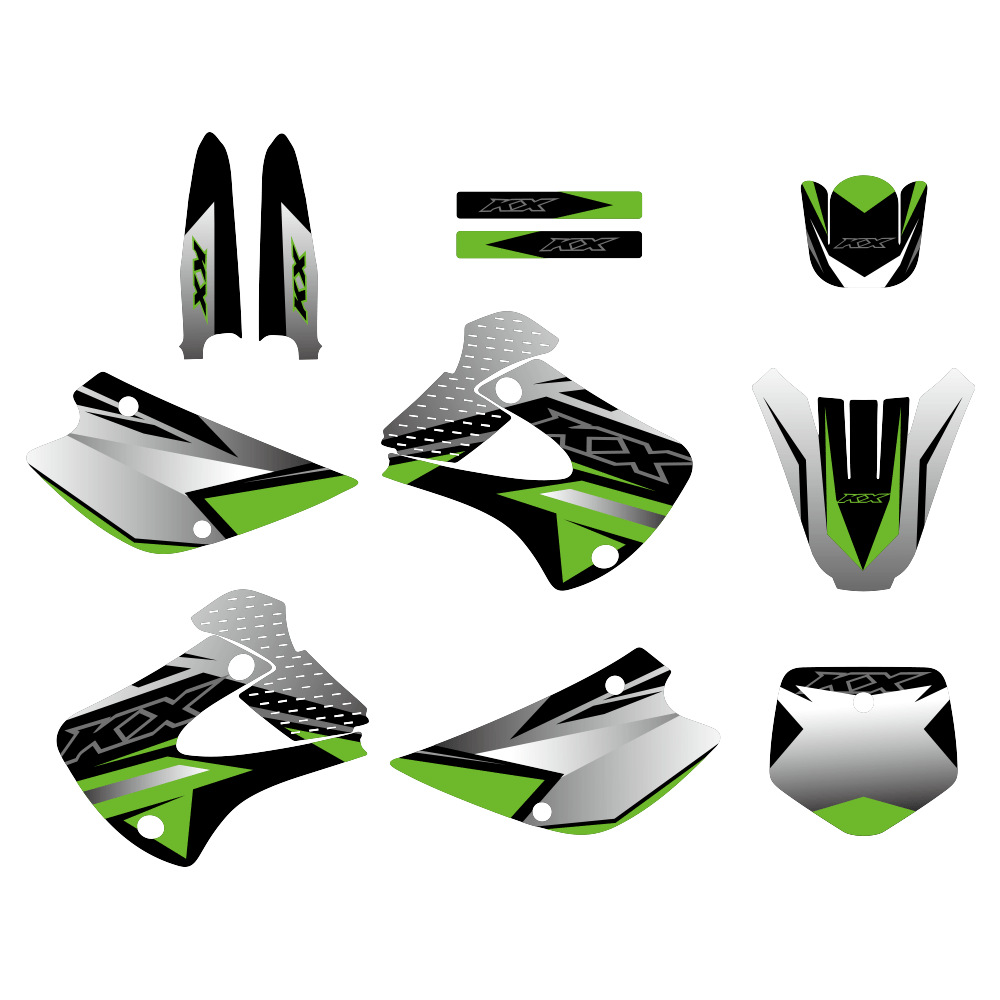Aplicable Kawasaki KX85 KX100 85 100 1998 - 2013 pegatinas de motocicleta de carretera pegatinas de protección