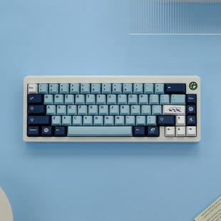 Personalized keycap | PBT material | five-sided thermal sublimation process | mizu water wave | original factory height | oil-proof and color fixation
