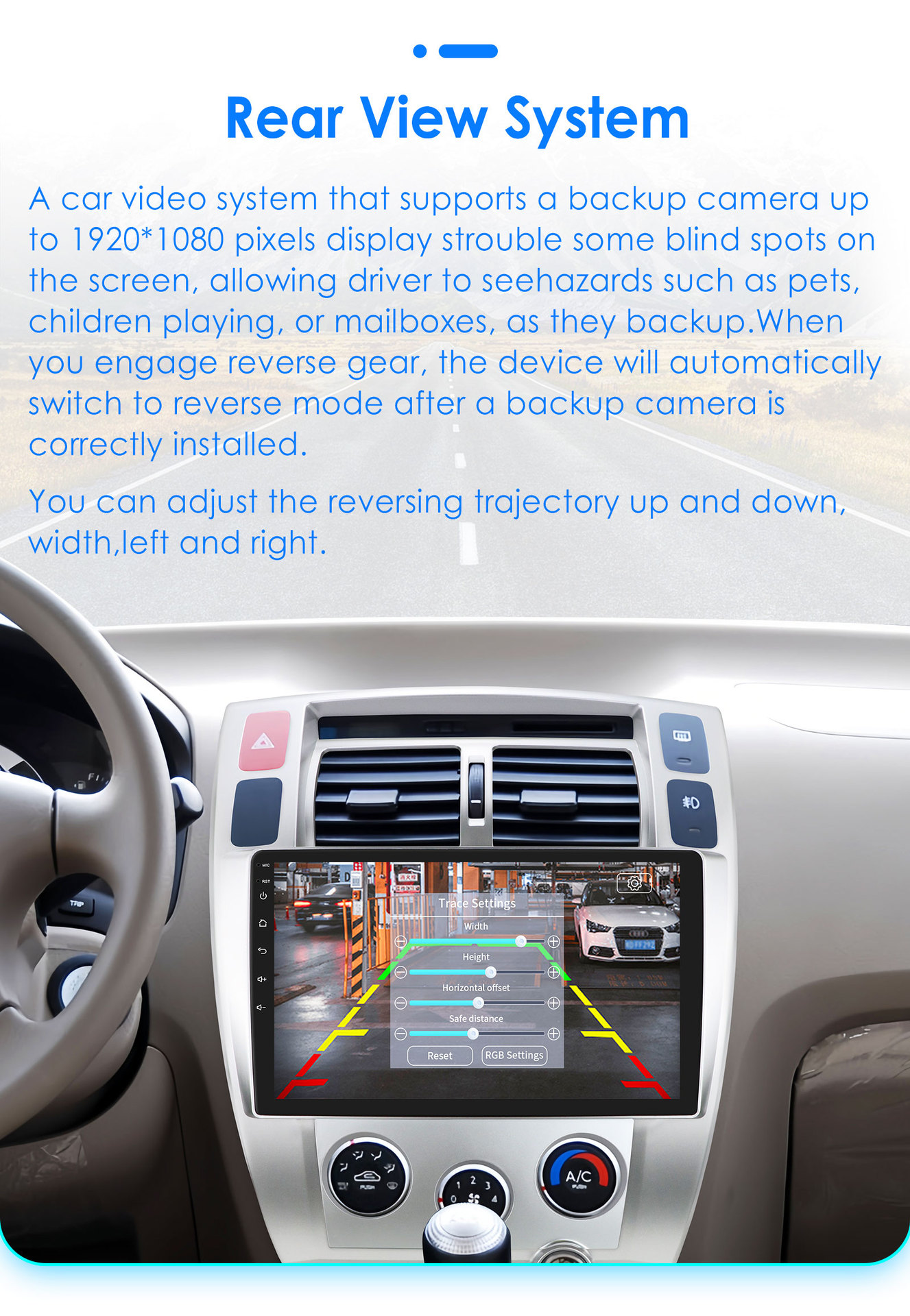 10-inch for 04-09 Hyundai Tucson reversing Image car Android intelligent GPS navigation all-in-one machine