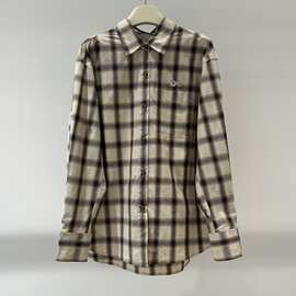 商场同款2025秋季新款宽松显瘦百搭POLO领格子衬衫女D25316Y0053