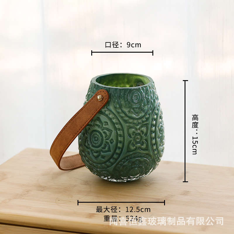 (다크 그린) 양각 휴대용