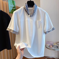 ファッション感insレトロカジュアル大サイズゆるい半袖tシャツ気質百合遮肉痩せ上着女性半袖