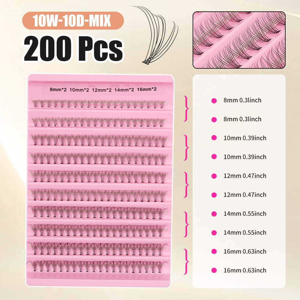 Kit de pestañas europeas y estadounidenses transfronterizas pestañas falsas extensiones DIY pestañas conjunto de pegamento pestañas