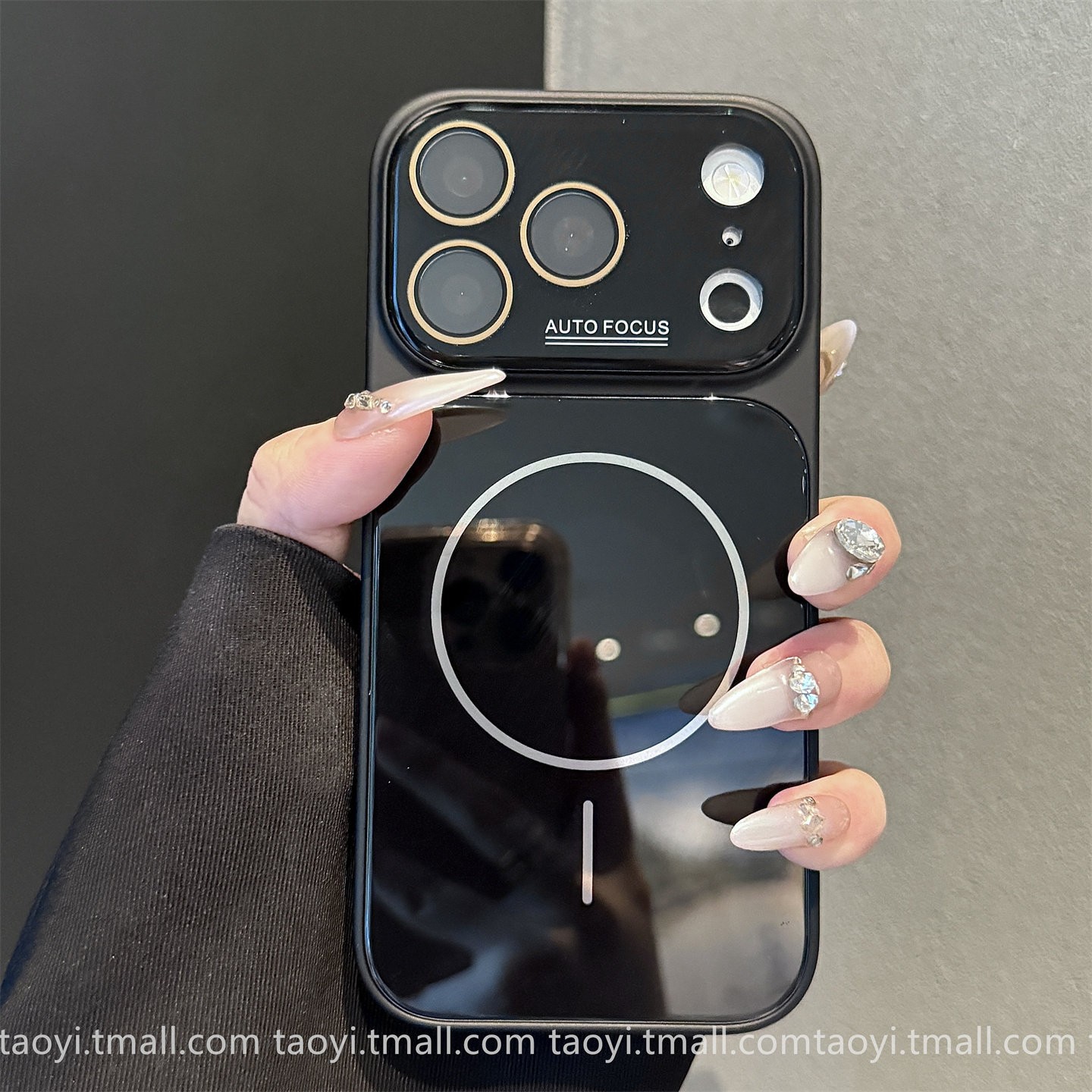 Aplicable para iPhone 17 segundos Corning vidrio magnético caso de teléfono de alto nivel sensación de dopamina manzana 15pro color sólido