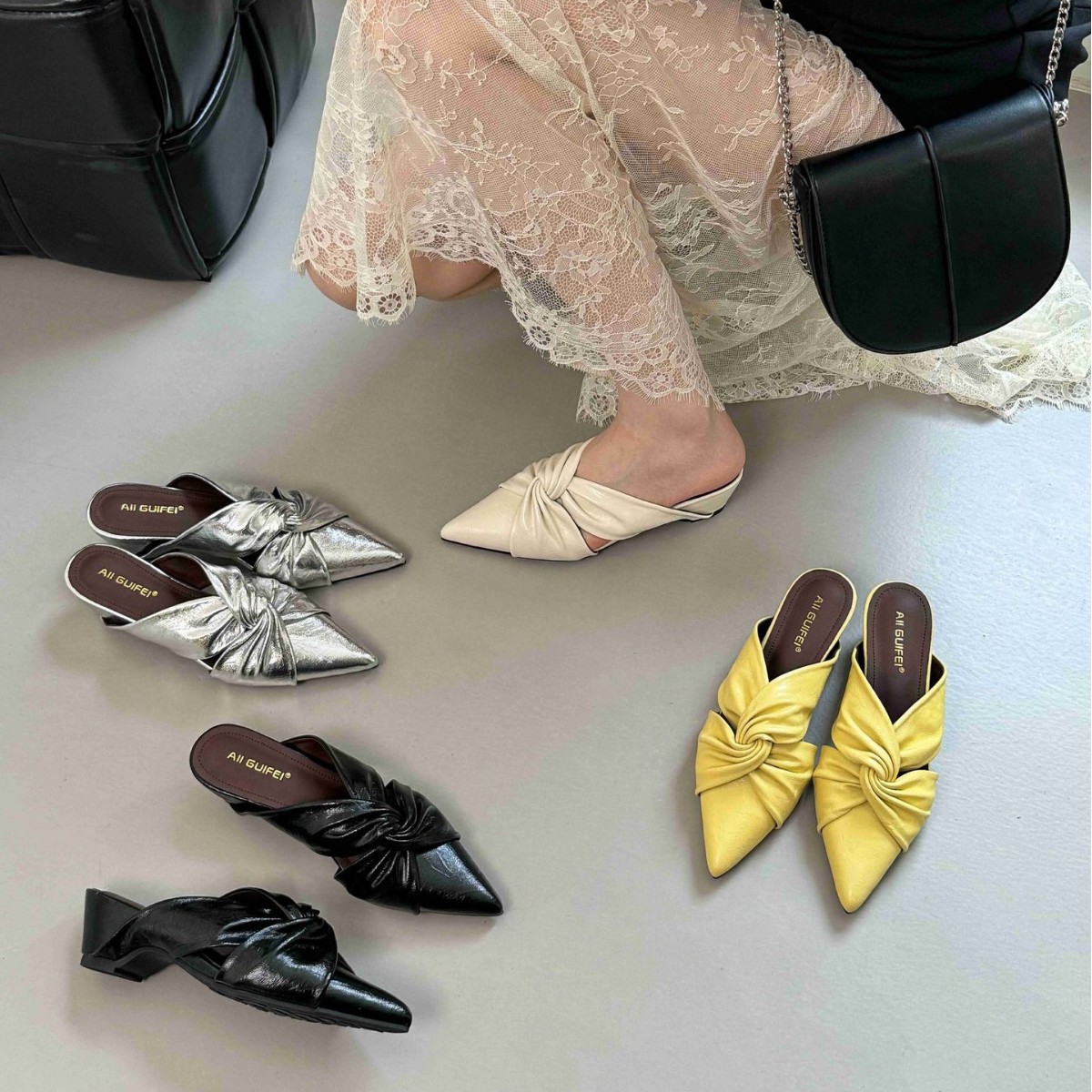 Dame sandaler med blokhæl spidse pumps med stropper_voghion.com