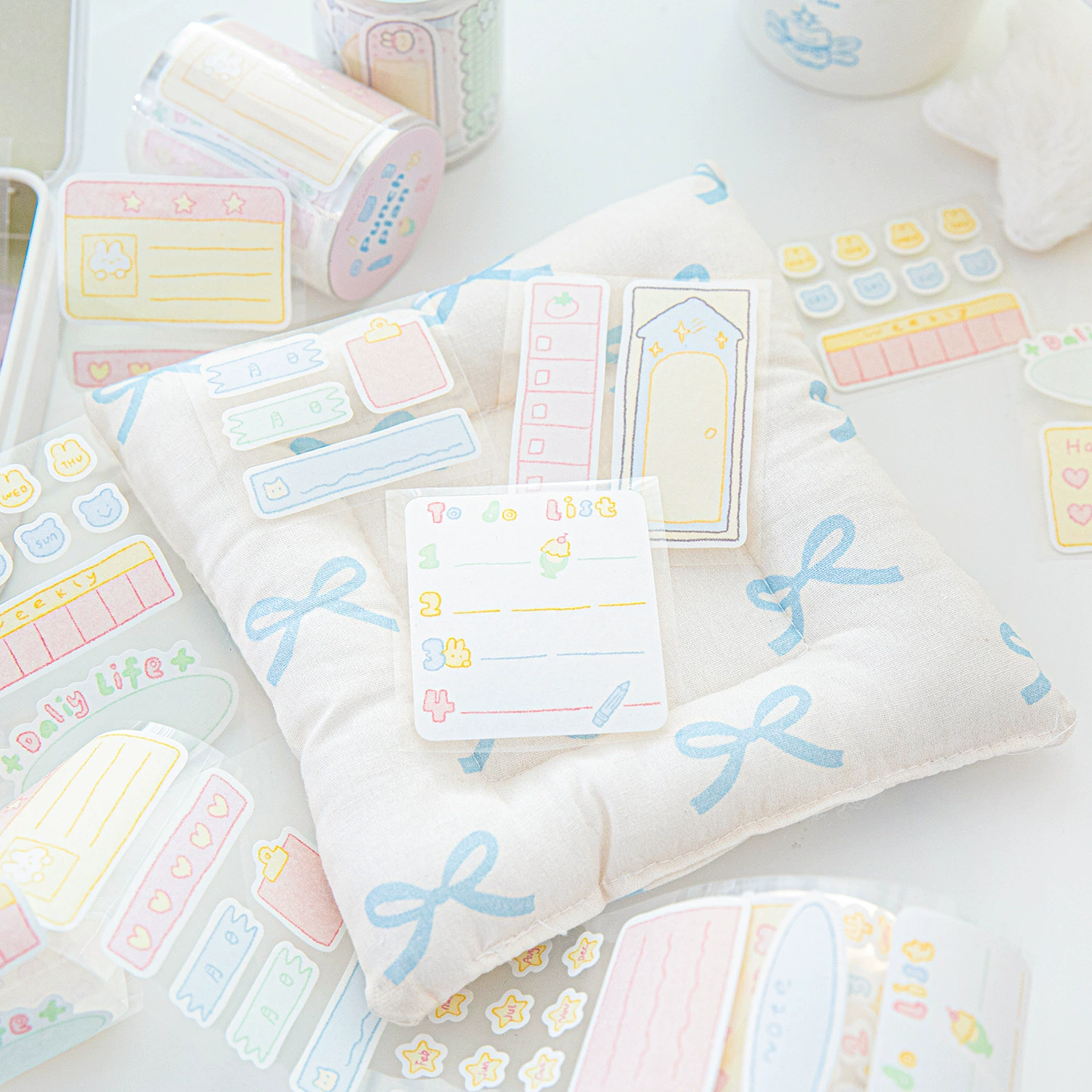 Mome Duke Waste Rape Cream Diary Series Cute Graffiti Tag Material Handbook Plan Tag Launch Painting