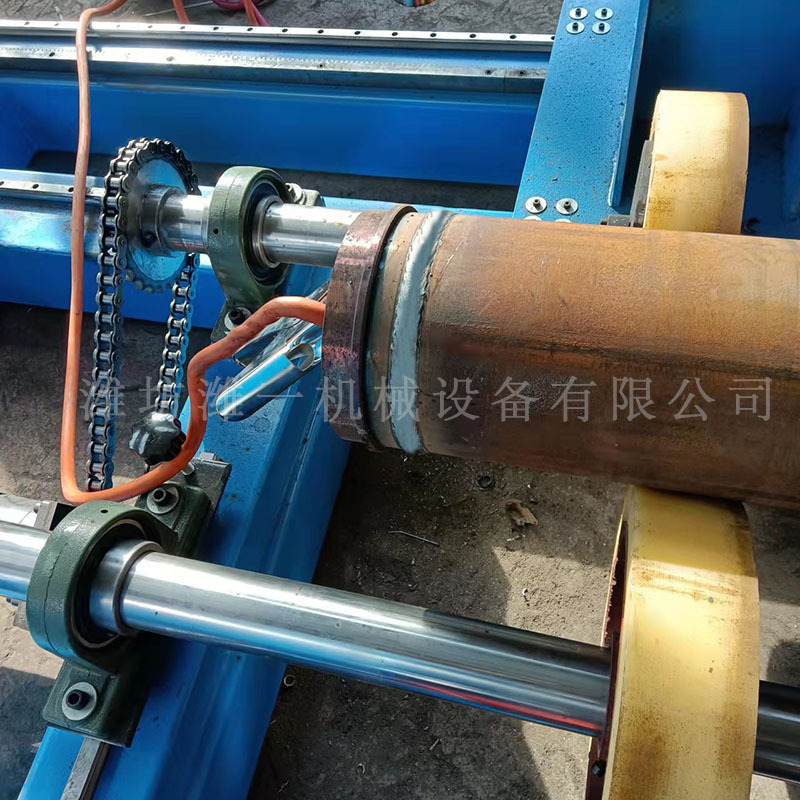 供应直管两端插接法兰焊接机管法兰双枪环缝自动焊机现货