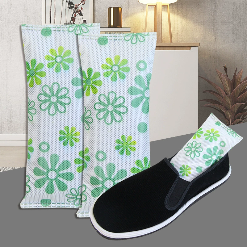 Заглушка для обуви с бамбуковым углем, дезодорирующая сумка с активированным углем для удаления запаха обуви, влажный спрей для обуви, дезодорирующий агент для впитывания пота