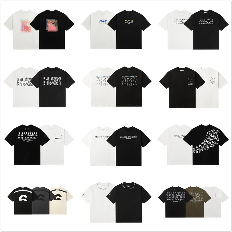 230g Cross-Border Maison Margiela Mm6 Pure Cotton Double Yarn Short-Sleeved Men's T-Shirt High Quality Ready Stock 230g Cross-Border Maison Margiela Mm6 Pure Cotton Double Yarn Short-Sleeved Men's T-Shirt High Quality Ready Stock