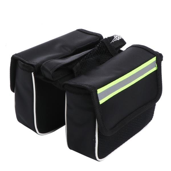 Bolsa de vigas de bicicleta de alta capacidad de bicicleta de montaña bolsa de vigas delanteras bolsa de silla bolsa de teléfono celular impermeable accesorios de equipo de ciclismo