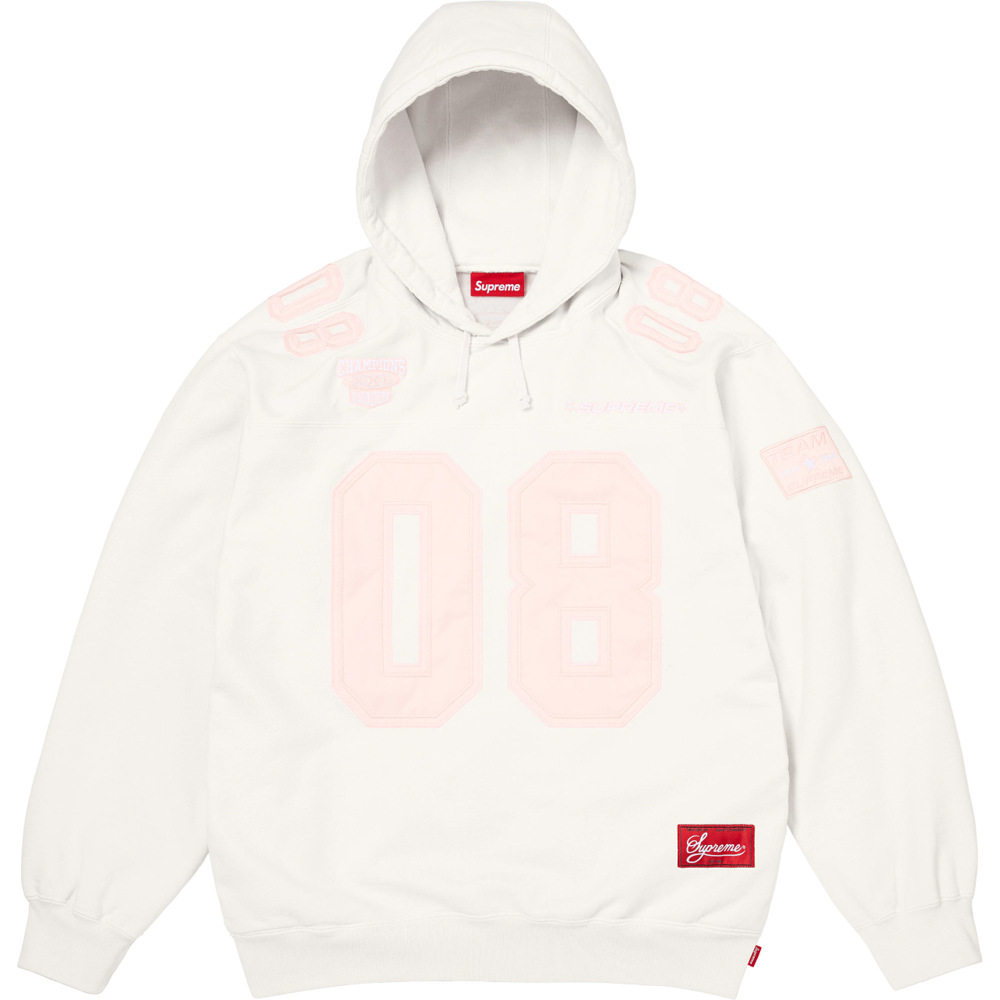 E622 เสื้อสเวตเตอร์มีฮู้ด XXL สีขาว / S