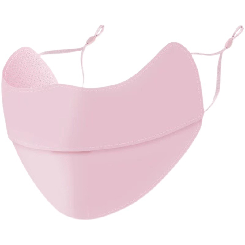 Summer Outdoor Sun Protection Ice Silk Mask for Women, Thin, Breathable, Anti-Uv, Sunshade, Three-Dimensional Eye Protection Mask Wholesale